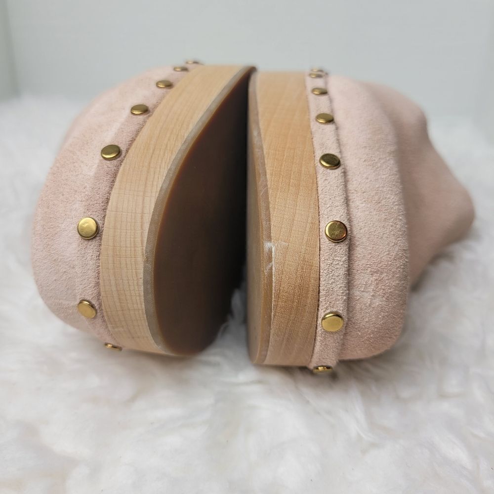 J.Crew Dakota Women's Studded Clogs Size 11 Mauve Blush BJ797 Shoes Like New - Picture 11 of 11